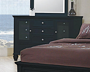 Sandy Beach Bedroom in Black