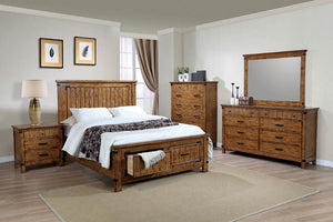 Brenner Bedroom in Rustic Honey